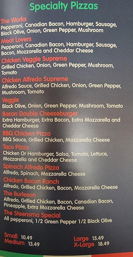 Mama's Pizzeria Gunter Menu image 3